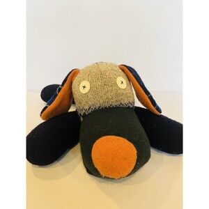 Cate & Levi Stuffed Plush Wool Dog Animal Nursery Handmade In Canada Cute 22”